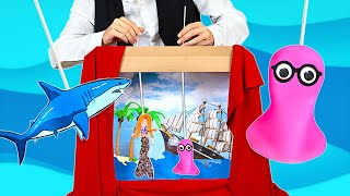 Pirates en Papier  Le Spectacle de Marionnettes des Aventures de Captain Sam  FUN DIY [upl. by Bohlen]