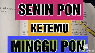 WETON JODOH SENIN PON DAN MINGGU PON [upl. by Annayhs349]