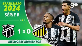 CEARÁ 1 X 0 NOVORIZONTINO  MELHORES MOMENTOS  23ª RODADA BRASILEIRÃO 2024  geglobo [upl. by Rosemonde]