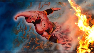 Kid Buu Dragón Ball Z Spray Paint Art [upl. by Ecnerat114]