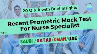 Prometric Questions amp Answers for Nurses  Prometric Saudi DHA QATAR OMAN and Kuwait Mock Test [upl. by Perlman]