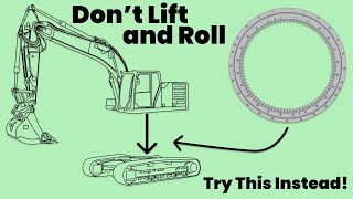 Swing Bearing Replacement Using the Undercarriage Drop Method [upl. by Nador]