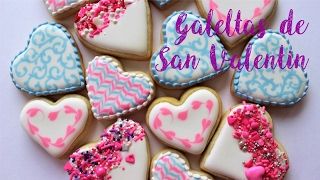 Cómo Decorar Galletas Fáciles De San Valentín [upl. by Yerroc775]