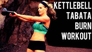 35 Minute Kettlebell Tabata Burn Workout for Total Body Strength and Cardio [upl. by Perla257]