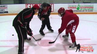 NHL Player Wayne Primeau shares tips to win face offs  Howtohockeycom [upl. by Akeem]