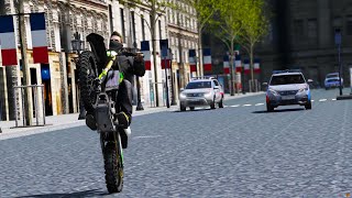 GTA 5 GROSSE COURSE POURSUITE DANS LES RUES DE PARIS [upl. by Inalan]