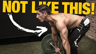 How to do Barbell Rows PROPERLY for a Big Back AVOID MISTAKES [upl. by Itoyj423]