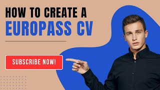 How to Create Europass CV Europass Cv StepbyStep Guide [upl. by Htebaile]