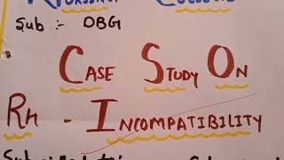 CASE STUDY ON RH  INCOMPATIBILITY obgbscnursing [upl. by Faxan]