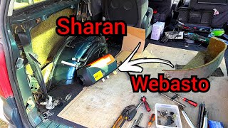 Installation of Chinese Webasto in a VW Sharan [upl. by Earej]