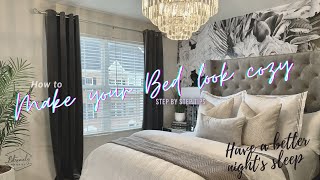 How to Layer your bed How to make your bed look amp feel comfortable HELPFUL TIPS [upl. by Azilef]