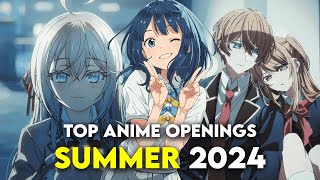 Top Anime Openings of Summer 2024 50 person party rank [upl. by Eiramac]