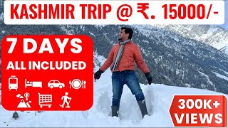 Kashmir tour 2024 under 15k  how to plan your kashmir trip  complete travel guide for kashmir trip [upl. by Ahsinotna]