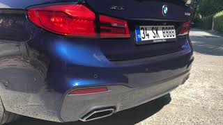 Bmw G30 530i xdrive exhaust 2017 [upl. by Eindys]