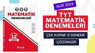 ALZE YAYINLARI 2024 TYT MATEMATİK DENEMELER [upl. by Annaoj]