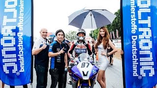 VOLTRONIC ZEUZ Racing Team Thailand debut at All Thailand Superbike Championship 2016 [upl. by Nerraj]