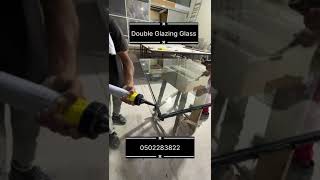 Double Glassing Glass in Dubai Workshop [upl. by Annagroeg568]