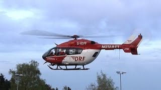 Start des Rettungshubschraubers DHDPP von der DRF Luftrettung in Barsinghausen 7042014 [upl. by Bettzel]