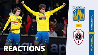 Reactions • KVC Westerlo 3  3 R Antwerp FC 27122022 [upl. by Oppen]