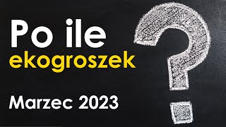 Ile kosztuje ekogroszek Ceny w marcu 2023 Pełne zestawienie jest do pobrania link w opisie [upl. by Relyk264]