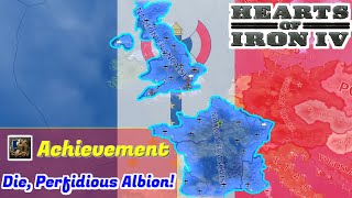 Hoi4 Achievement Guide 2  Die Perfidious Albion  Timelapse  Speedrun [upl. by Abey]