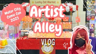 Artist Alley Vlog  Cosplaying at Motor City Comic Con 2023 [upl. by Timoteo]