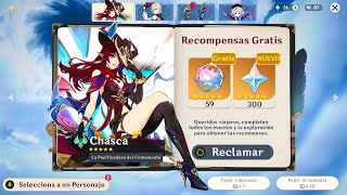 BUENAS NOTICIAS 59 TIRADAS GRATIS PARA CHASCA CON MAVUIKA  Genshin Impact [upl. by Nylakcaj320]