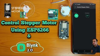 Control Stepper Motor with Blynk IoT and ESP8266  Blynk IoT and ESP8266 Stepper Motor Tutorial [upl. by Nairbal]