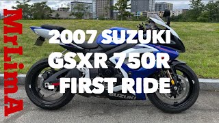 2007 Suzuki GSXR 750R  Review [upl. by Enyawd]