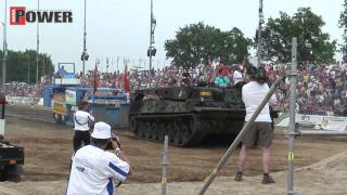 Tractorpulling met TANK van het leger  Beachpull Putten 2010  Agrio  HD [upl. by Orsino]