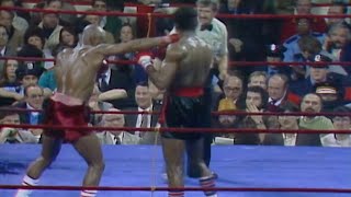 ON THIS DAY  MARVIN HAGLER STOPS PREVIOUSLY UNBEATEN FULGRNCIO OBELMEJIAS FIGHT HIGHLIGHTS [upl. by Yorled]