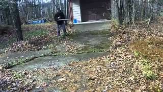 Leaf blowing With The STIHL BR420 Magnum Backpack Leaf Blower [upl. by Akcirahs698]