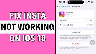 How to Fix Instagram Not Working on iPhone iOS 18  Quick Solutions for Instagram Issues [upl. by Alaikim]