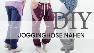 Jogginghose quotFeierabendHeldinquot nähen  DIY Tutorialtime I Hilli Hiltrud [upl. by Down]