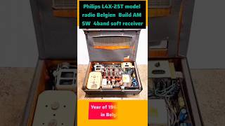 Philips Holland mechanism model L4X25T 4band radio soft receiver antiqueradio youtube [upl. by Ennaylil262]