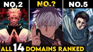 All 14 Domain Expansions ranked from Jujutsu Kaisen  Who has the most Powerful Domain   Ryper [upl. by Ivan]