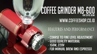 ELECTRIC COFFEE GRINDER MB600  MESIN PENGGILING KOPI  JPW Coffee [upl. by River]