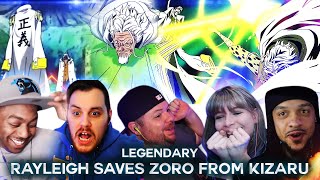 Rayleigh Saves Zoro From Kizaru  Reaction Mashup [upl. by Olivette]