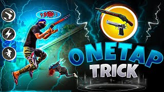 NEW SECRET ONETAP HEADSHOT TRICK IN FREE 🔥  FREE FIRE ME ONETAP HEADSHOT KAISE MARE  ONETAP TRICK [upl. by Bryan]