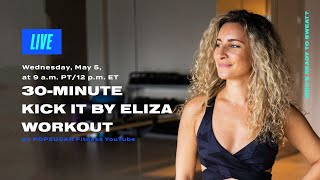 30Minute Kickboxing Workout With Kick It By Eliza [upl. by Nisa139]