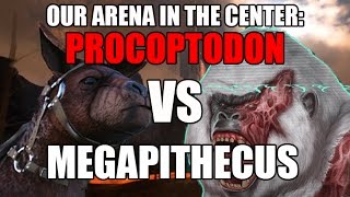 ARK PROCOPTODON VS MEGAPITHECUS [upl. by Irrok84]