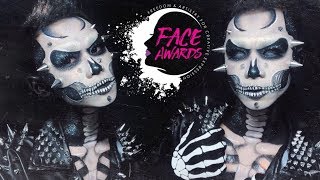 DROP DEAD GORGEOUS  Skeletal Punk  Makeup Tutorial  NYX Face Awards SG 2018  Top 15 Challenge [upl. by Nylla]