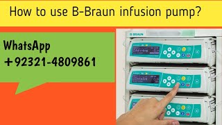 BBraun infusion pump [upl. by Lorilee]