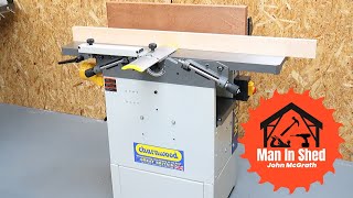 How to set up and use a Planer Thicknesser Jointer Planer and Flatten and Square Lumber [upl. by Edobalo]