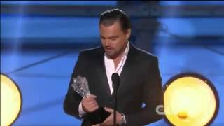 Leonardo Dicaprio WINS Critics Choice Awards 2014 Leonardo DiCaprio Acceptance Speech [upl. by Anrahs]