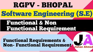 Functional amp Non Functional Requirement  Software Engineering  Jishan Ahmad [upl. by Downey377]