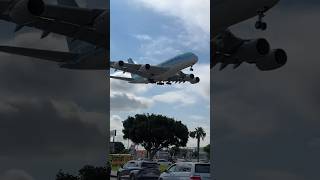 Los Angeles LAX Airport 🇺🇸 Korean Air Airbus A380 Landing  InNOut Burger Plane Spotting a380 [upl. by Alamaj]