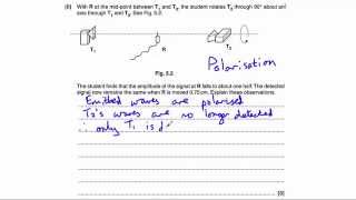 OCR Physics A Electrons Waves amp Photons June 2013 Q5 standing waves polarisation [upl. by Ahsha]