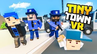 YOUTUBERS ARRESTED IN AREA 51  Tiny Town VR Gameplay Part 83 [upl. by Bilski]