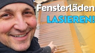 Wie man einen Fensterladen lasiert  MK Handwerk [upl. by Aifoz]